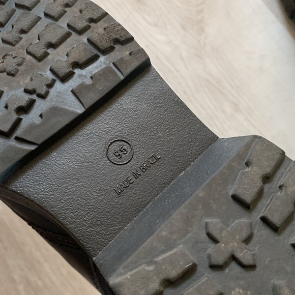 Steve Madden‎ Tornado ankle combat boot black leather 9.5 lace up zipper - Picture 6 of 13